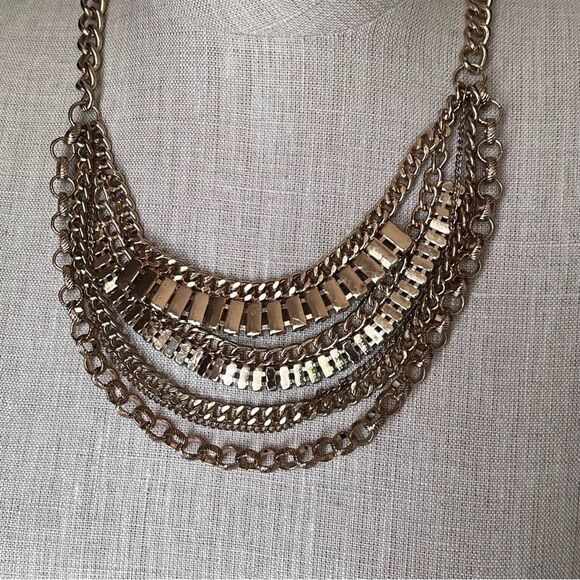 Turquoise Blue Beaded statement necklace cosplay tribal Egyptian princess weddin - Picture 5 of 16